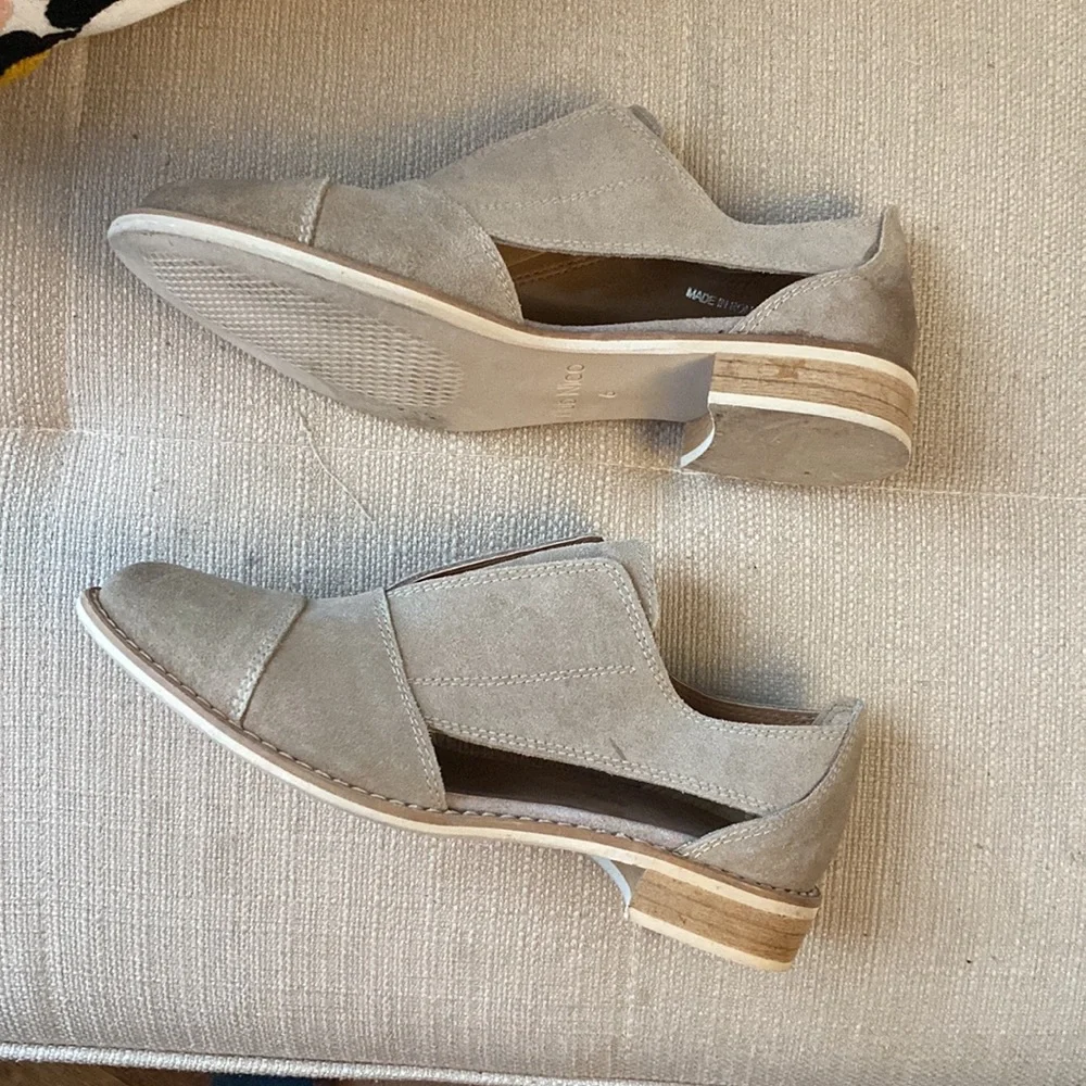 Anthropologie Klub Nico Suede Cut-Out Slides size 6 - Picture 3 of 6